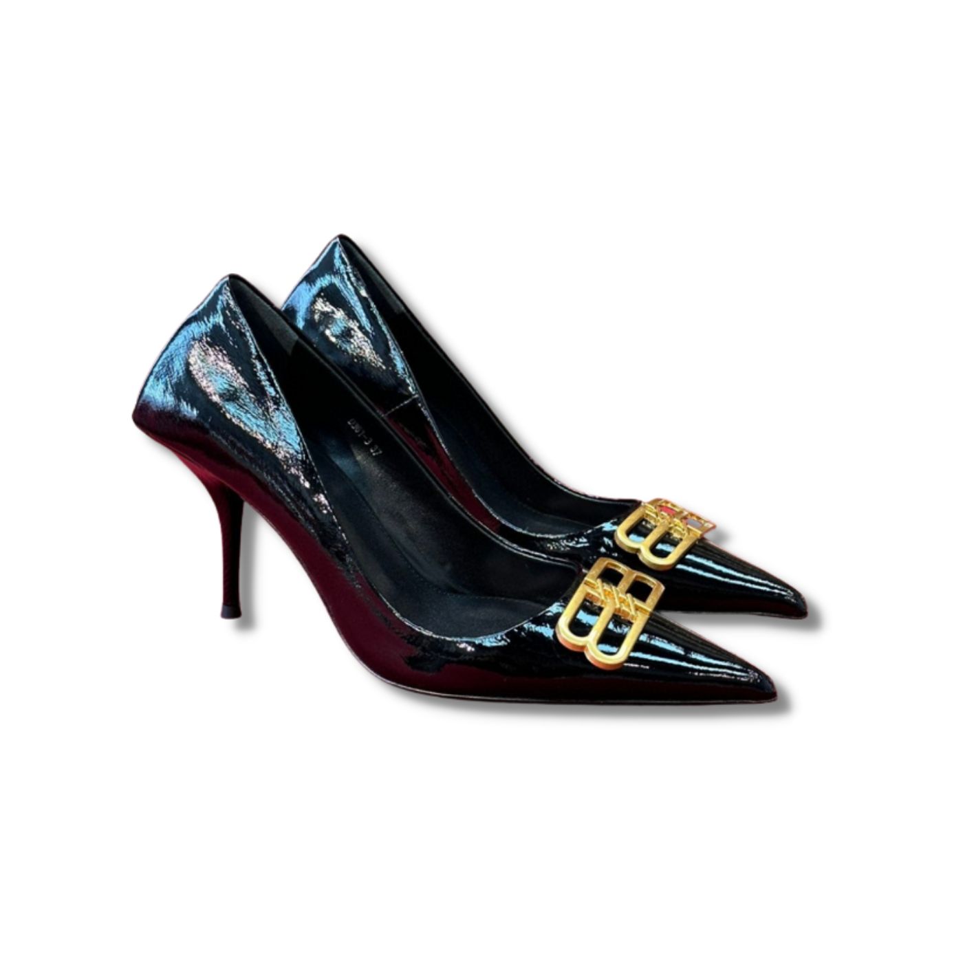 Balenciaga Square Knife BB 80mm Pump Black For Women 694712WBD821080