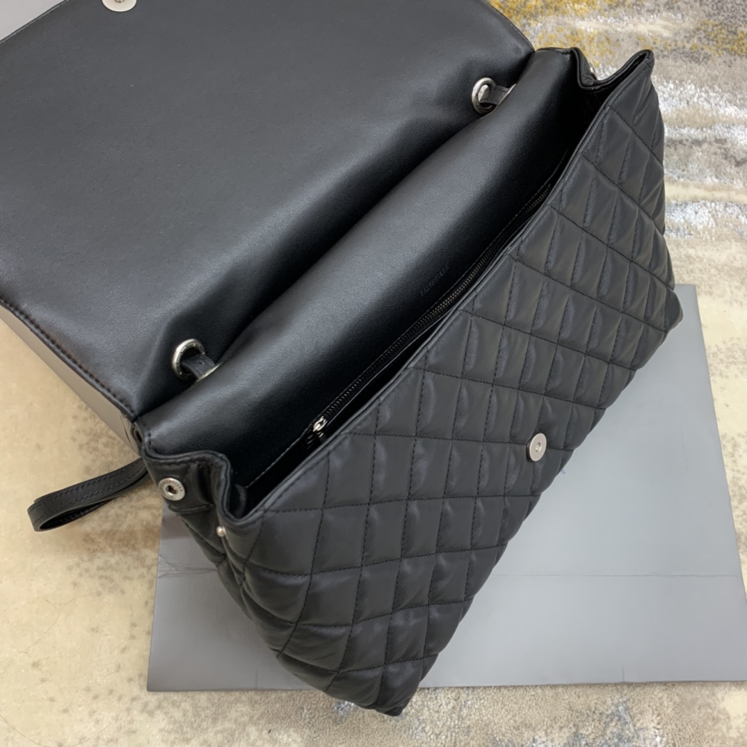 Balenciaga Touch B. Shoulder Bag Quilted Large In Black For Women 14n/36cm