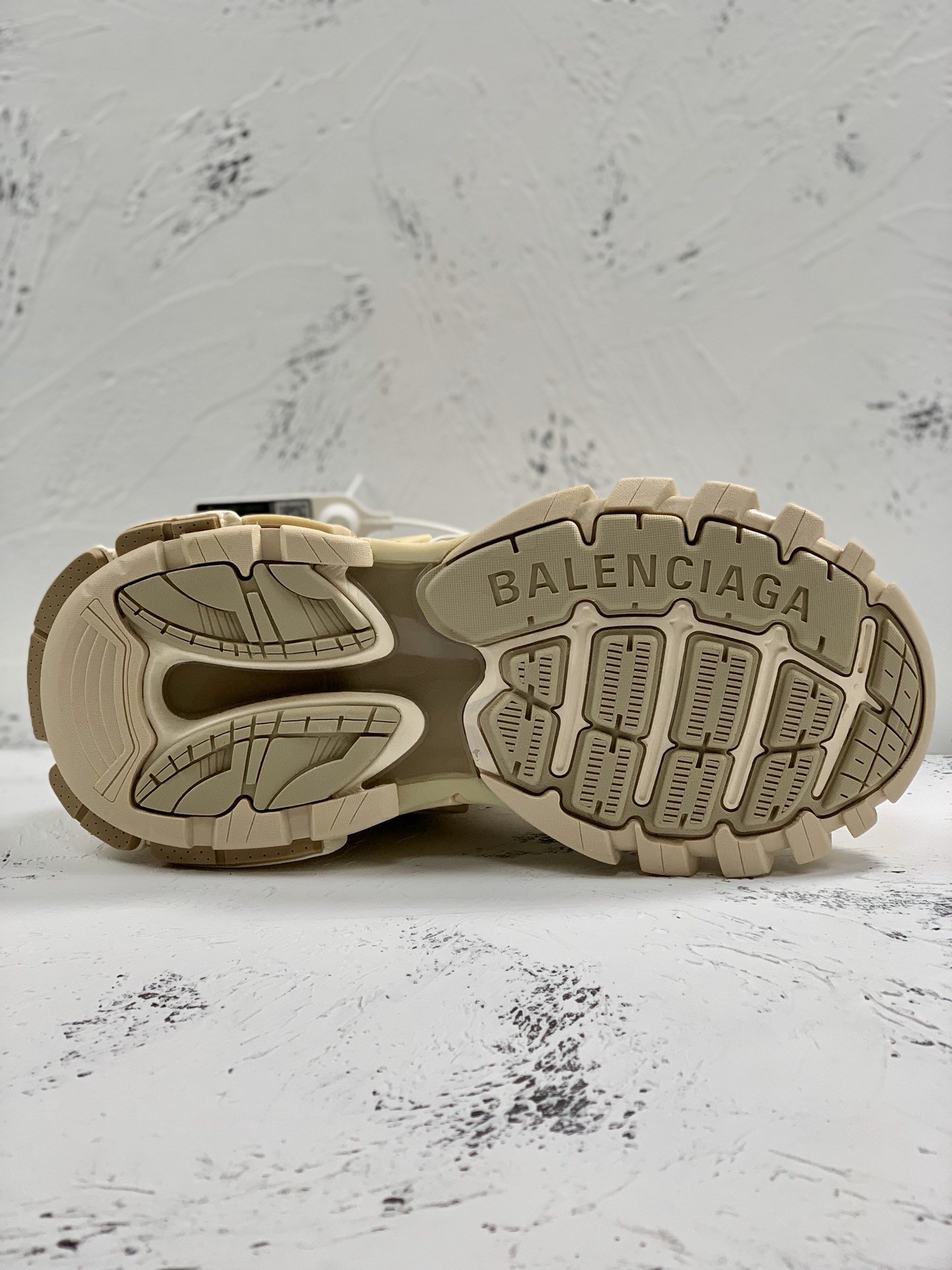 Balenciaga Track.2 Clear Sole Trainers Beige For Women