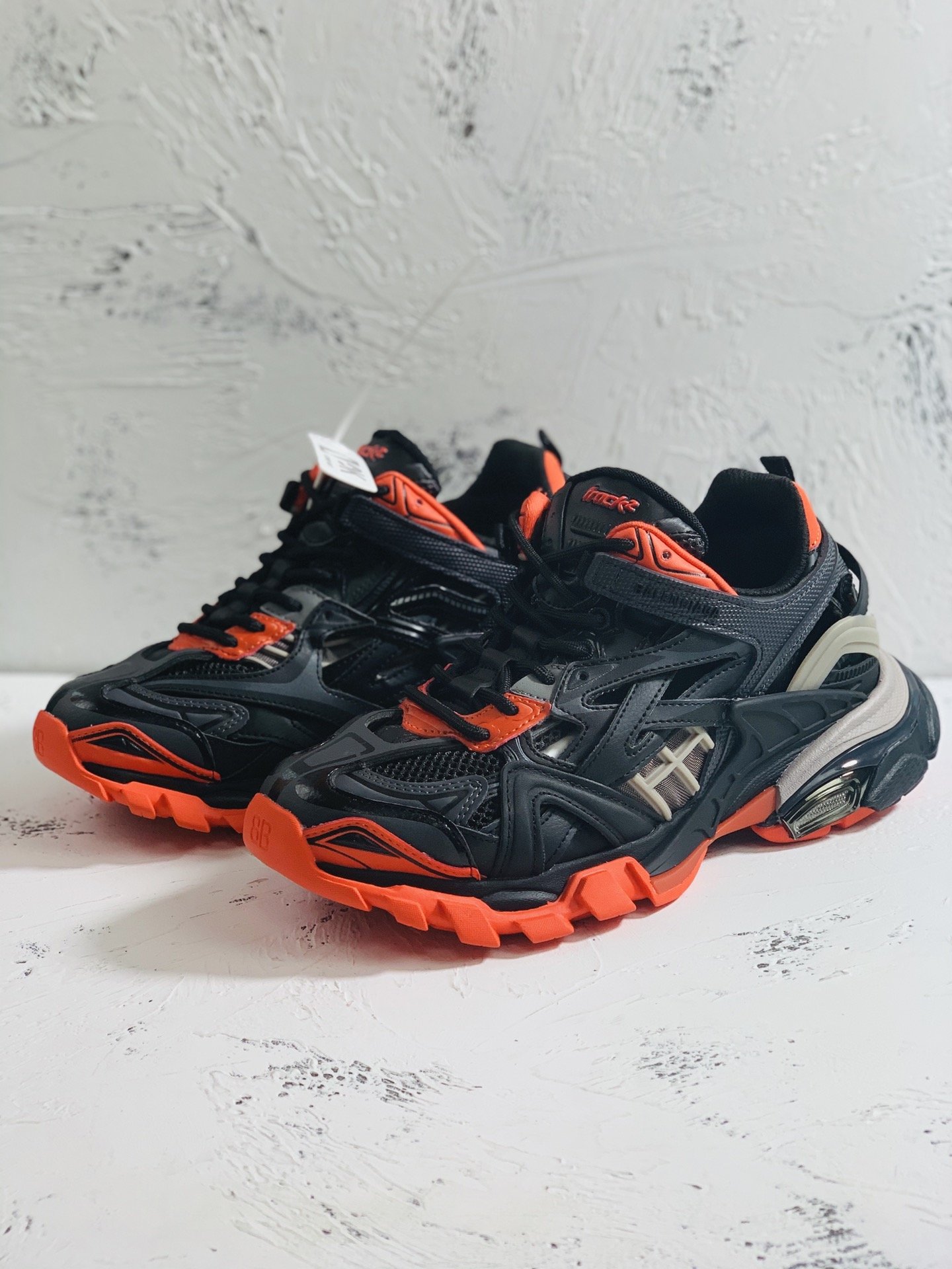 Balenciaga Track.2 Clear Sole Trainers Black For Women