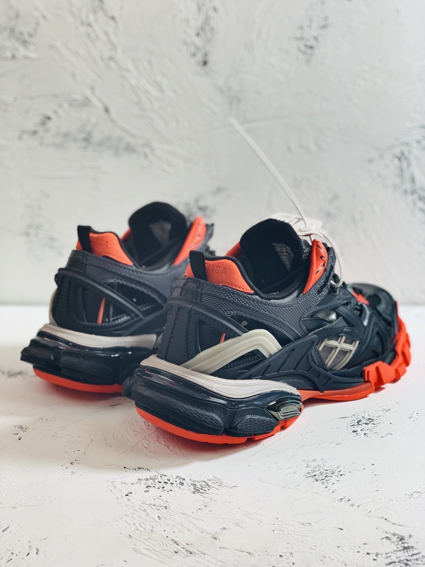 Balenciaga Track.2 Clear Sole Trainers Black For Women