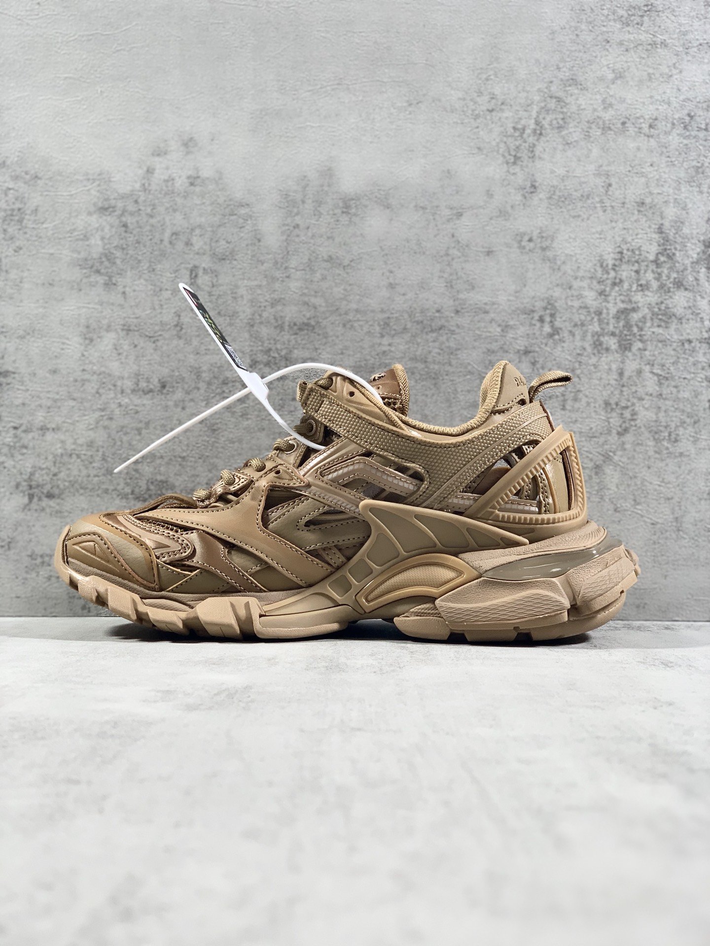 Balenciaga Track.2 Clear Sole Trainers Brown For Women