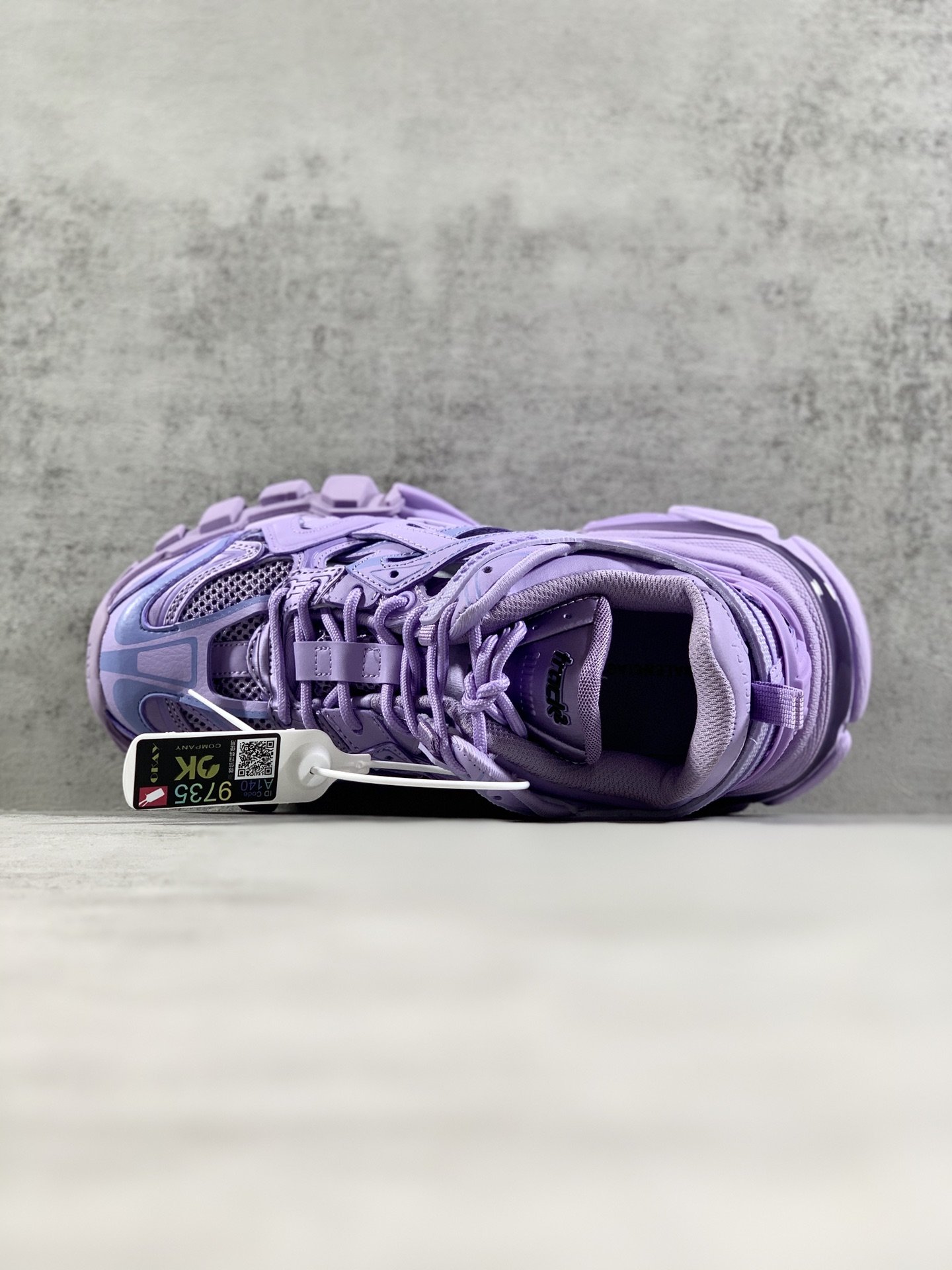 Balenciaga Track.2 Clear Sole Trainers Purple For Women