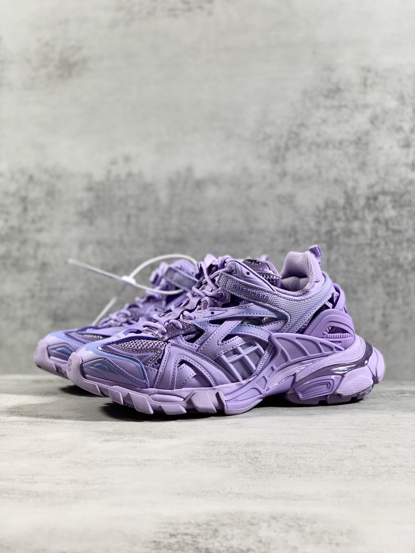 Balenciaga Track.2 Clear Sole Trainers Purple For Women