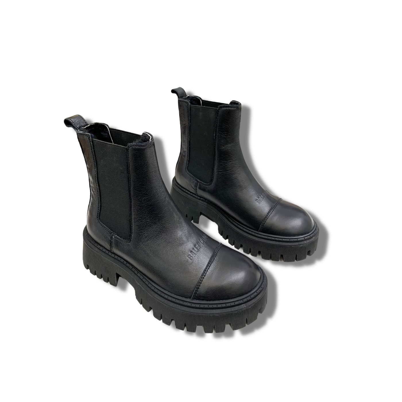 Balenciaga Tractor 20mm Boot Black For Women 641399WA8E91000