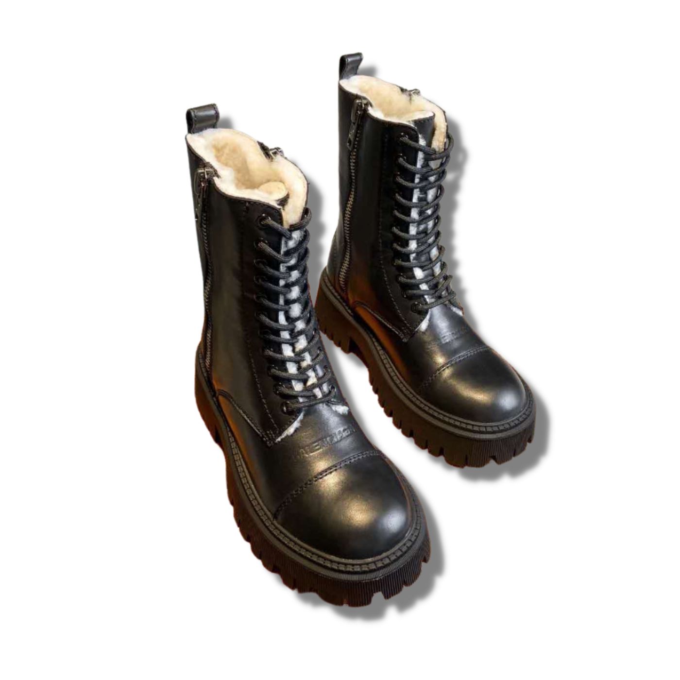 Balenciaga Tractor Boots Black For Women