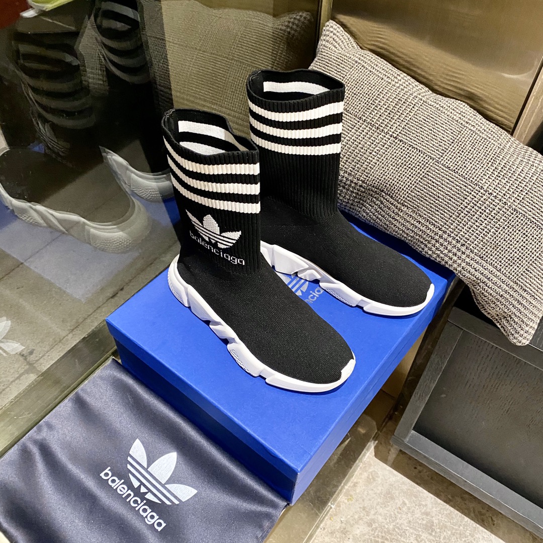 Balenciaga x Adidas Speed Trainers Black For Women