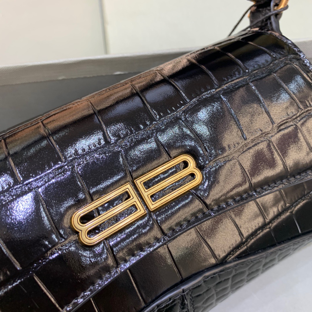 Balenciaga XX Small Flap Bag Box Black, For Women, Women’s Bags 10.6in/27cm 6956452108X1000