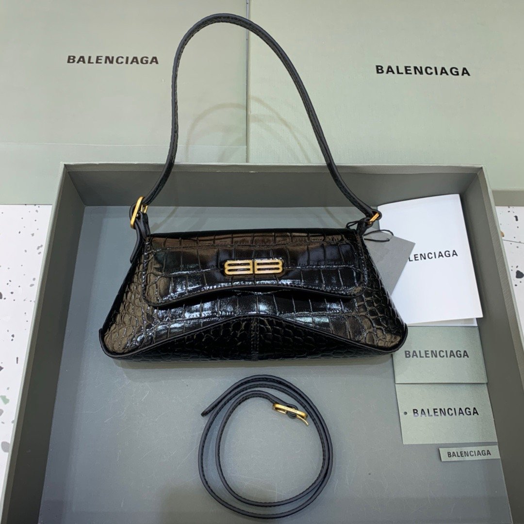 Balenciaga XX Small Flap Bag Box Black, For Women, Women’s Bags 10.6in/27cm 6956452108X1000