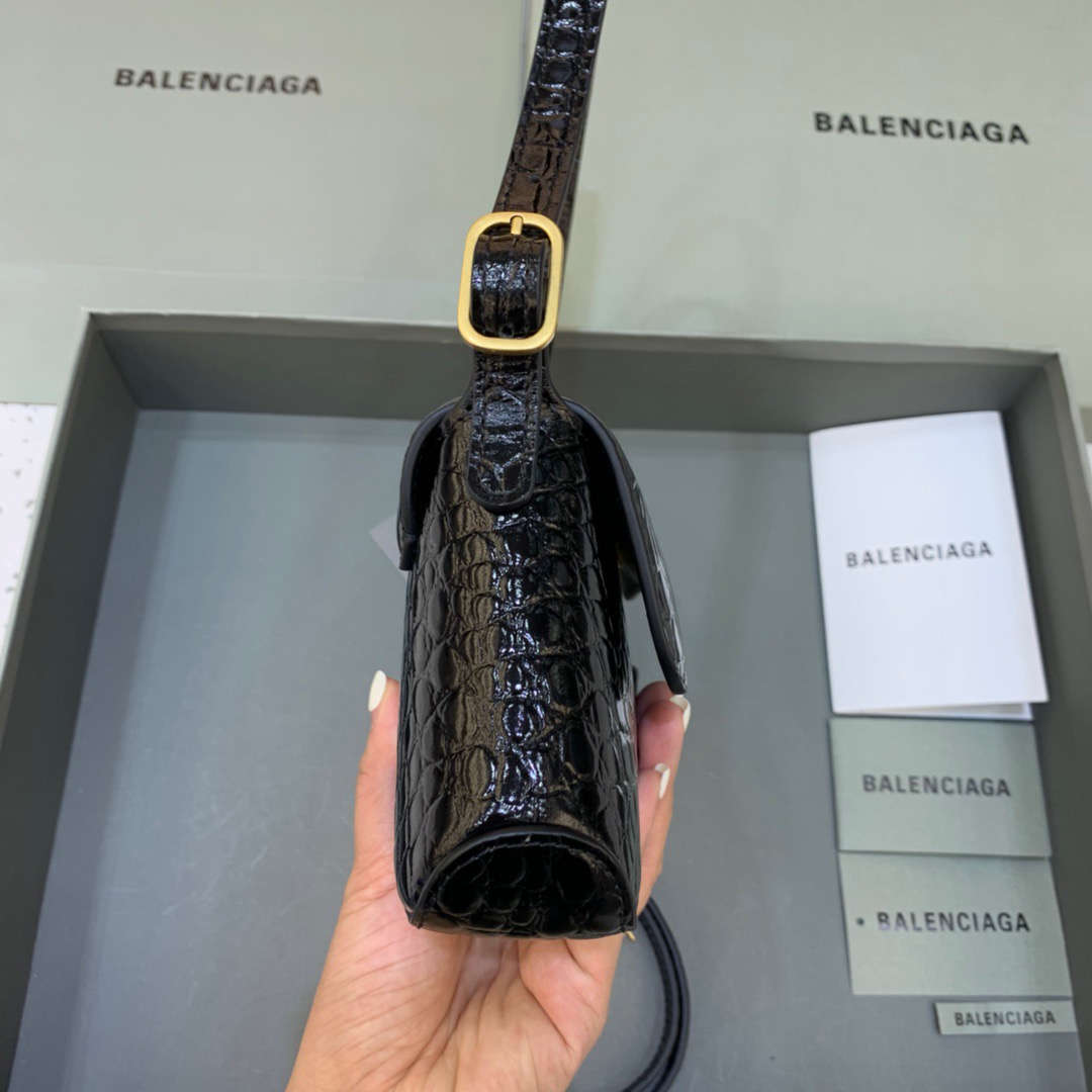 Balenciaga XX Small Flap Bag Box Black, For Women, Women’s Bags 10.6in/27cm 6956452108X1000