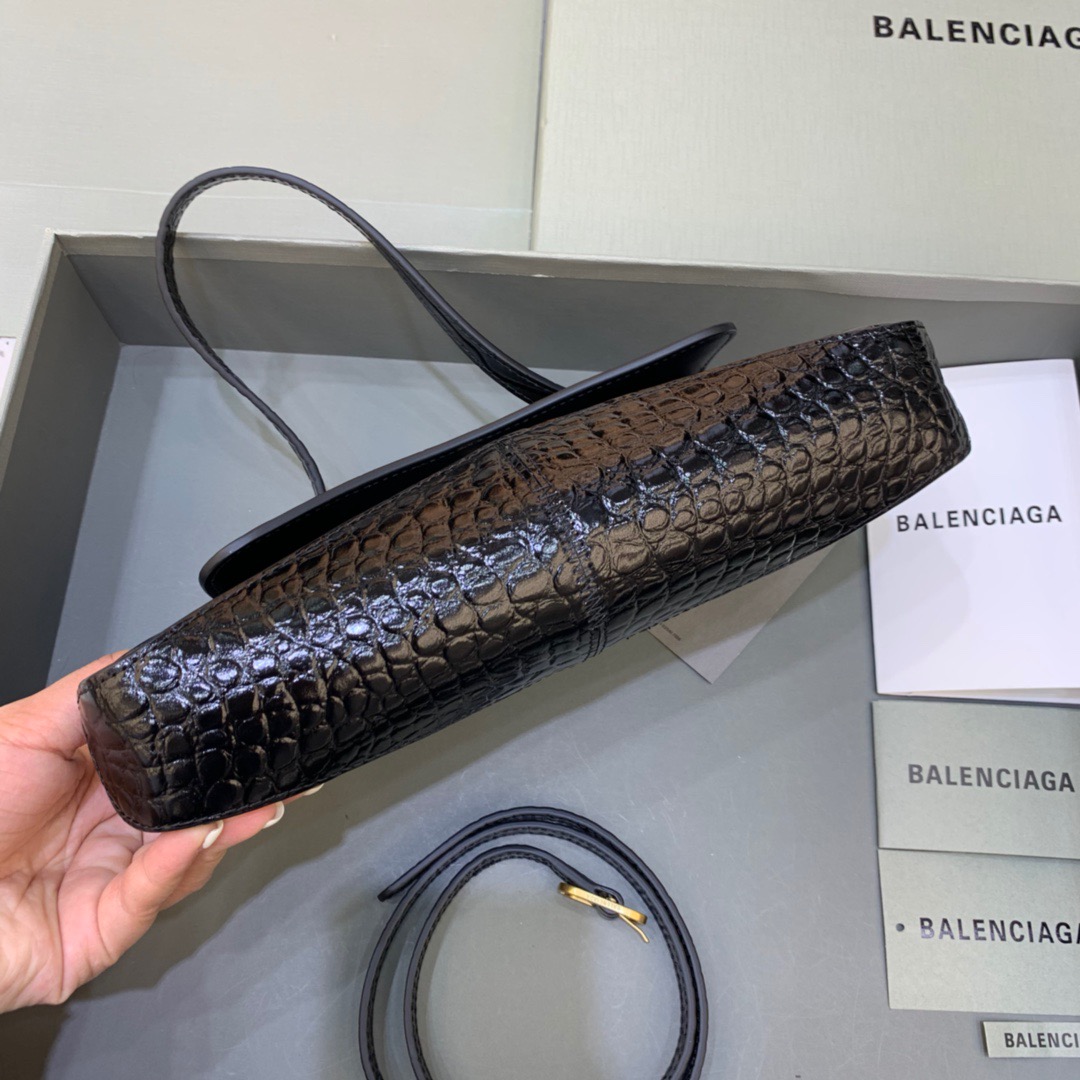 Balenciaga XX Small Flap Bag Box Black, For Women, Women’s Bags 10.6in/27cm 6956452108X1000