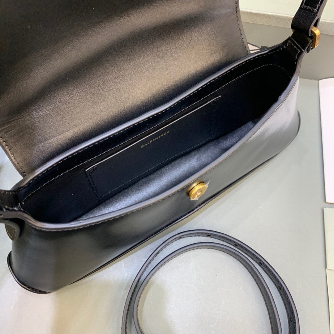 Balenciaga XX Small Flap Bag Box Black, For Women, Women’s Bags 10.6in/27cm 695645210961000