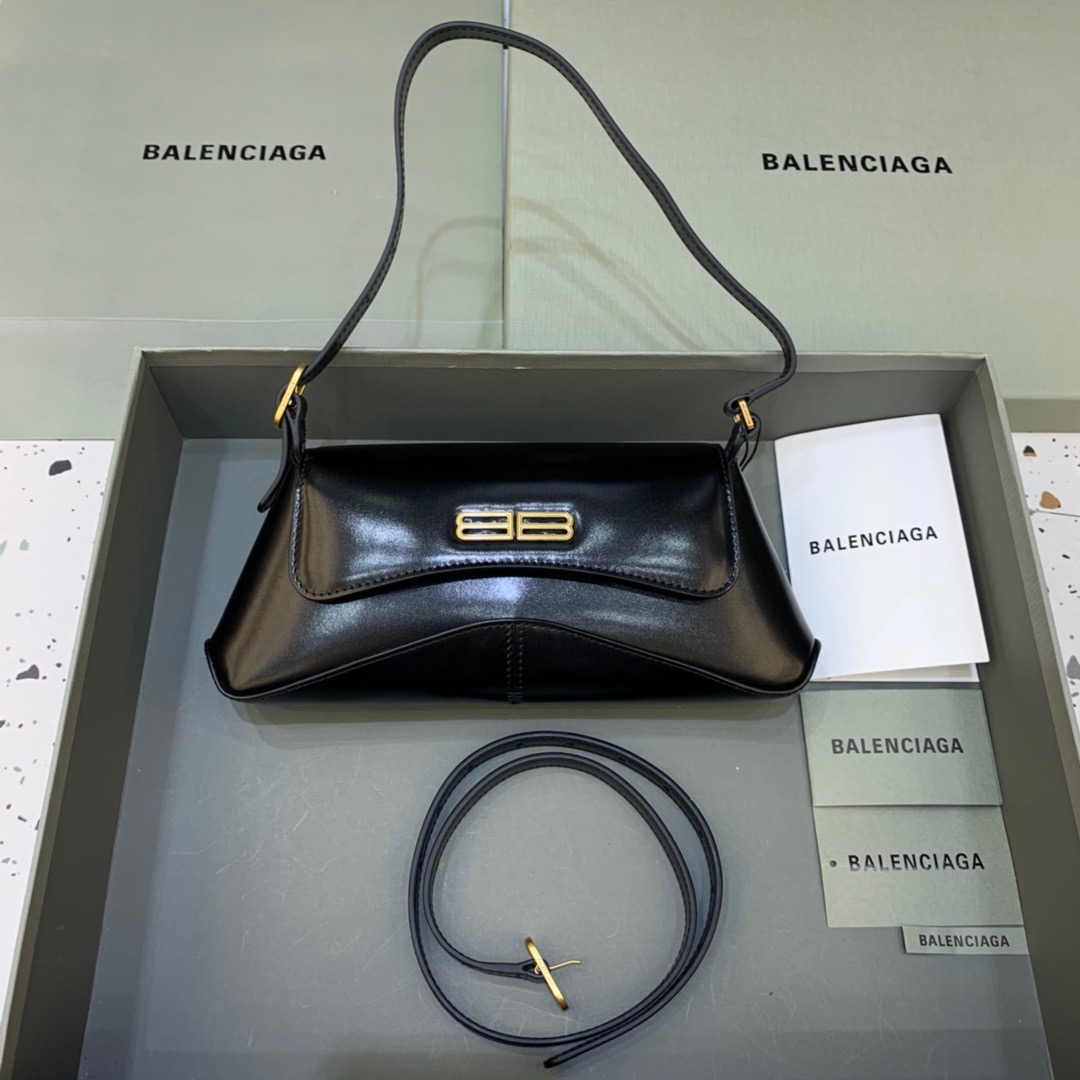 Balenciaga XX Small Flap Bag Box Black, For Women, Women’s Bags 10.6in/27cm 695645210961000