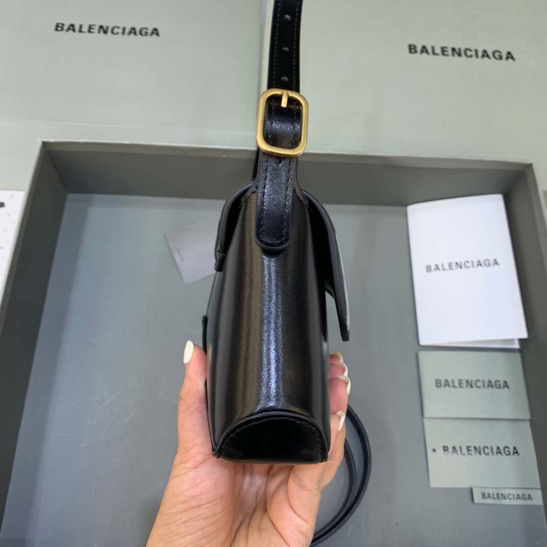 Balenciaga XX Small Flap Bag Box Black, For Women, Women’s Bags 10.6in/27cm 695645210961000