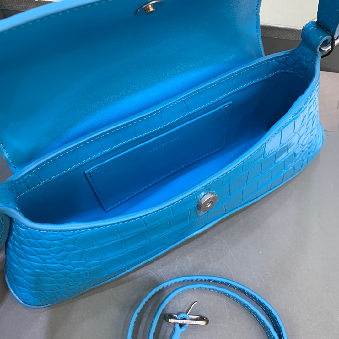 Balenciaga XX Small Flap Bag Box Blue, For Women, Women’s Bags 10.6in/27cm 6956452108Y4624