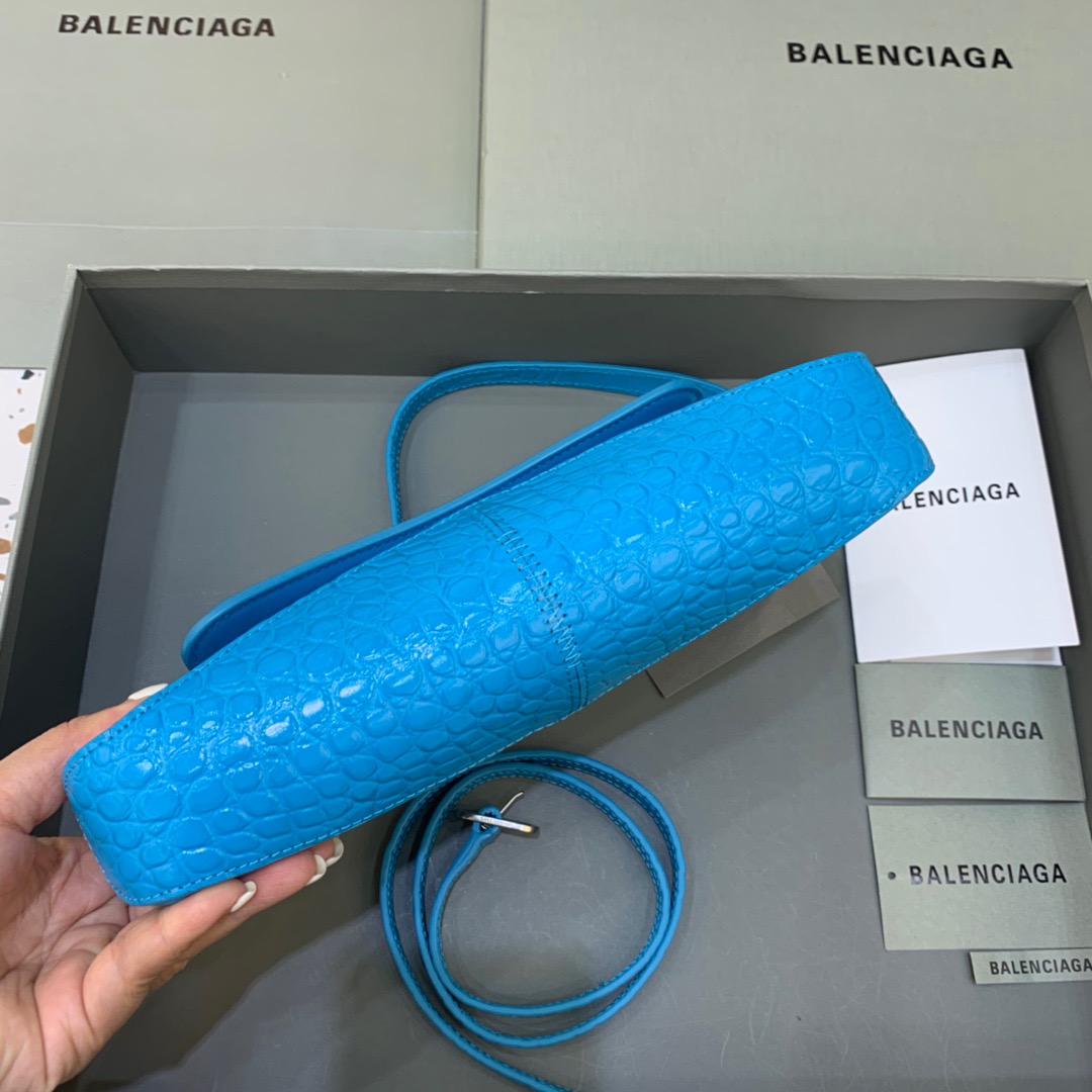 Balenciaga XX Small Flap Bag Box Blue, For Women, Women’s Bags 10.6in/27cm 6956452108Y4624