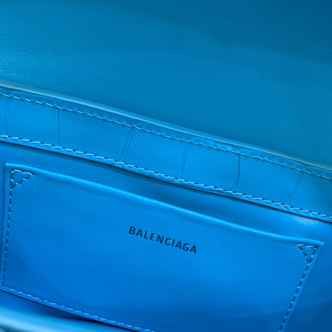 Balenciaga XX Small Flap Bag Box Blue, For Women, Women’s Bags 10.6in/27cm 6956452108Y4624