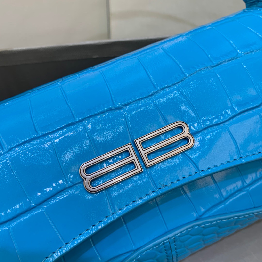 Balenciaga XX Small Flap Bag Box Blue, For Women, Women’s Bags 10.6in/27cm 6956452108Y4624