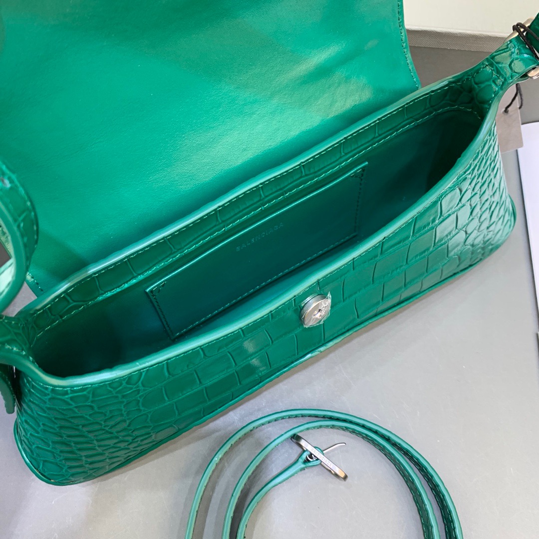Balenciaga XX Small Flap Bag Box Green, For Women, Women’s Bags 10.6in/27cm 6956452108Y3613