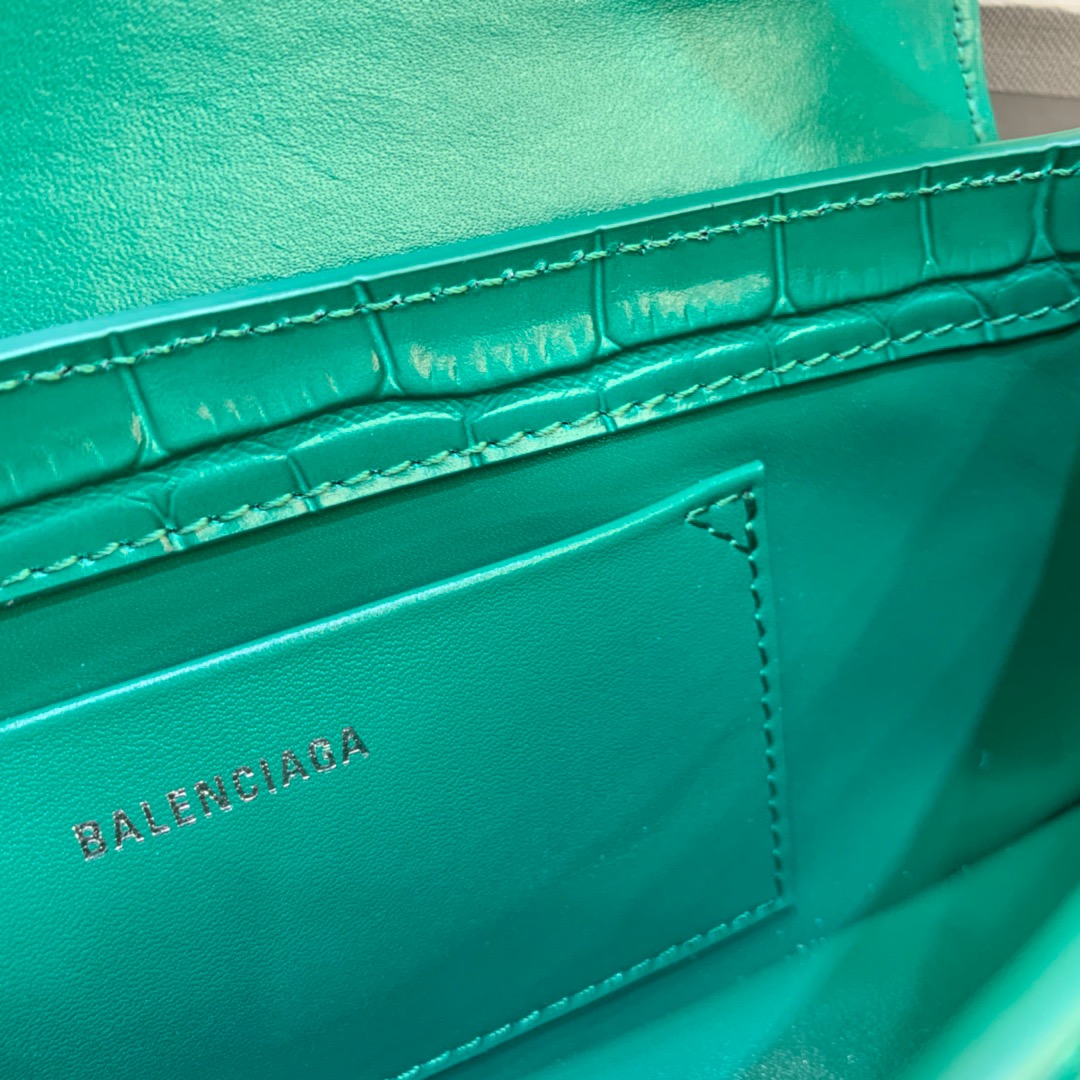 Balenciaga XX Small Flap Bag Box Green, For Women, Women’s Bags 10.6in/27cm 6956452108Y3613