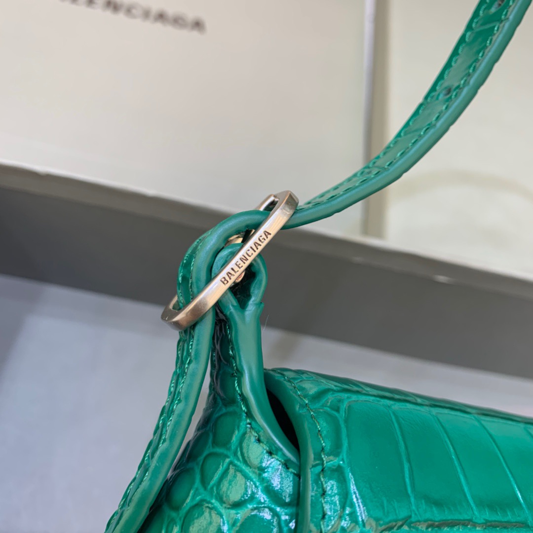 Balenciaga XX Small Flap Bag Box Green, For Women, Women’s Bags 10.6in/27cm 6956452108Y3613
