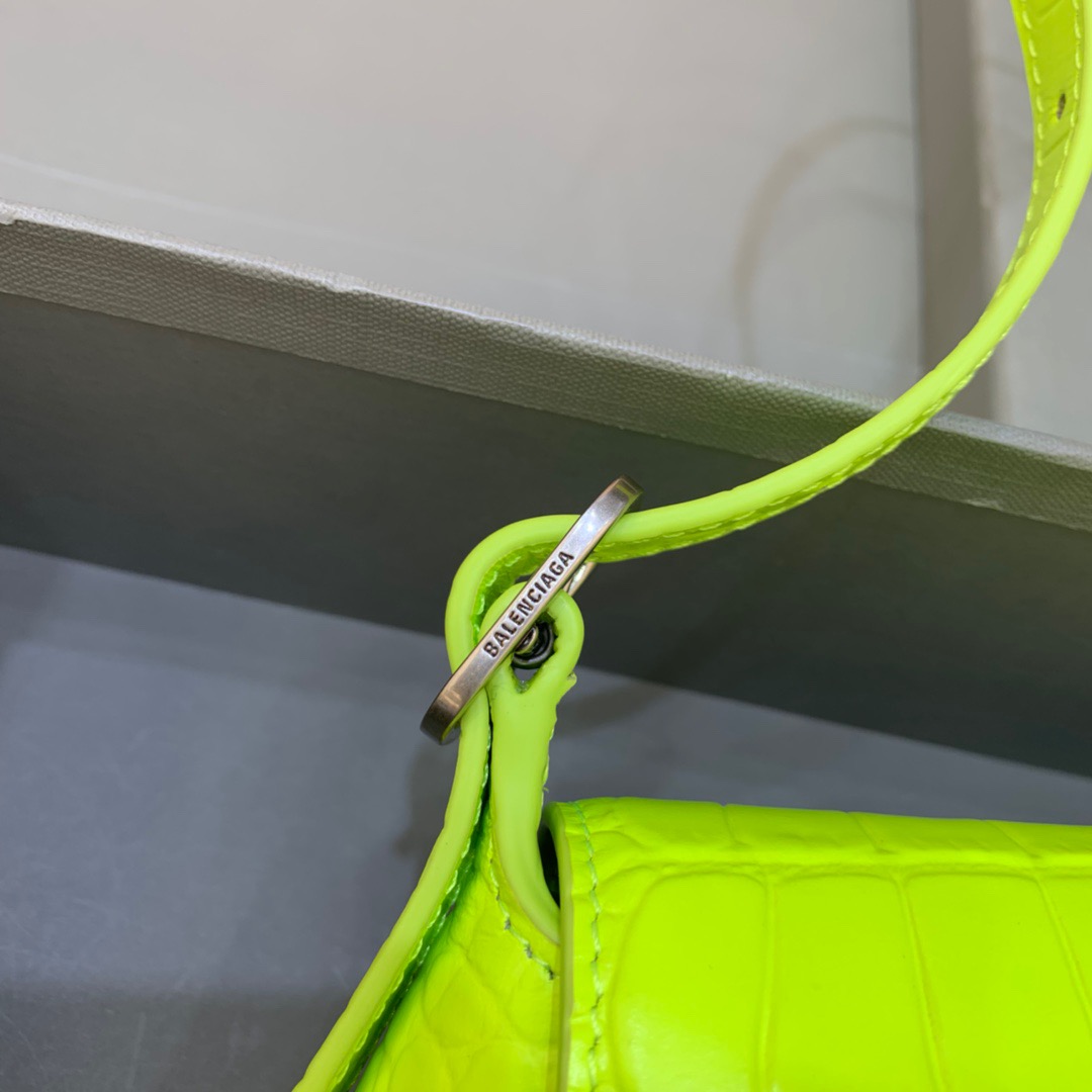 Balenciaga XX Small Flap Bag Box Green Neon, For Women, Women’s Bags 10.6in/27cm