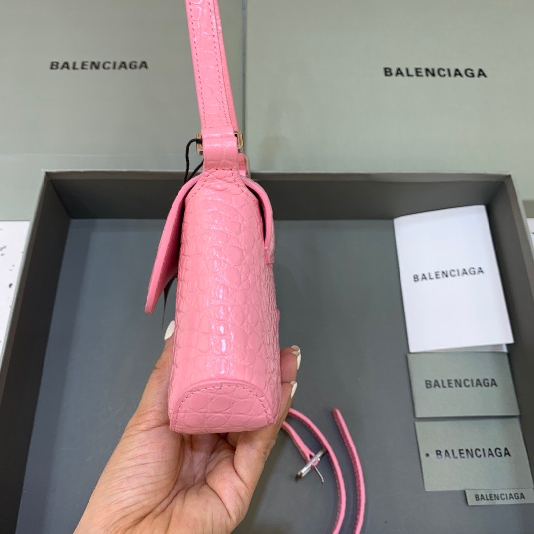 Balenciaga XX Small Flap Bag Box Pink, For Women, Women’s Bags 10.6in/27cm 6956452108Y5812