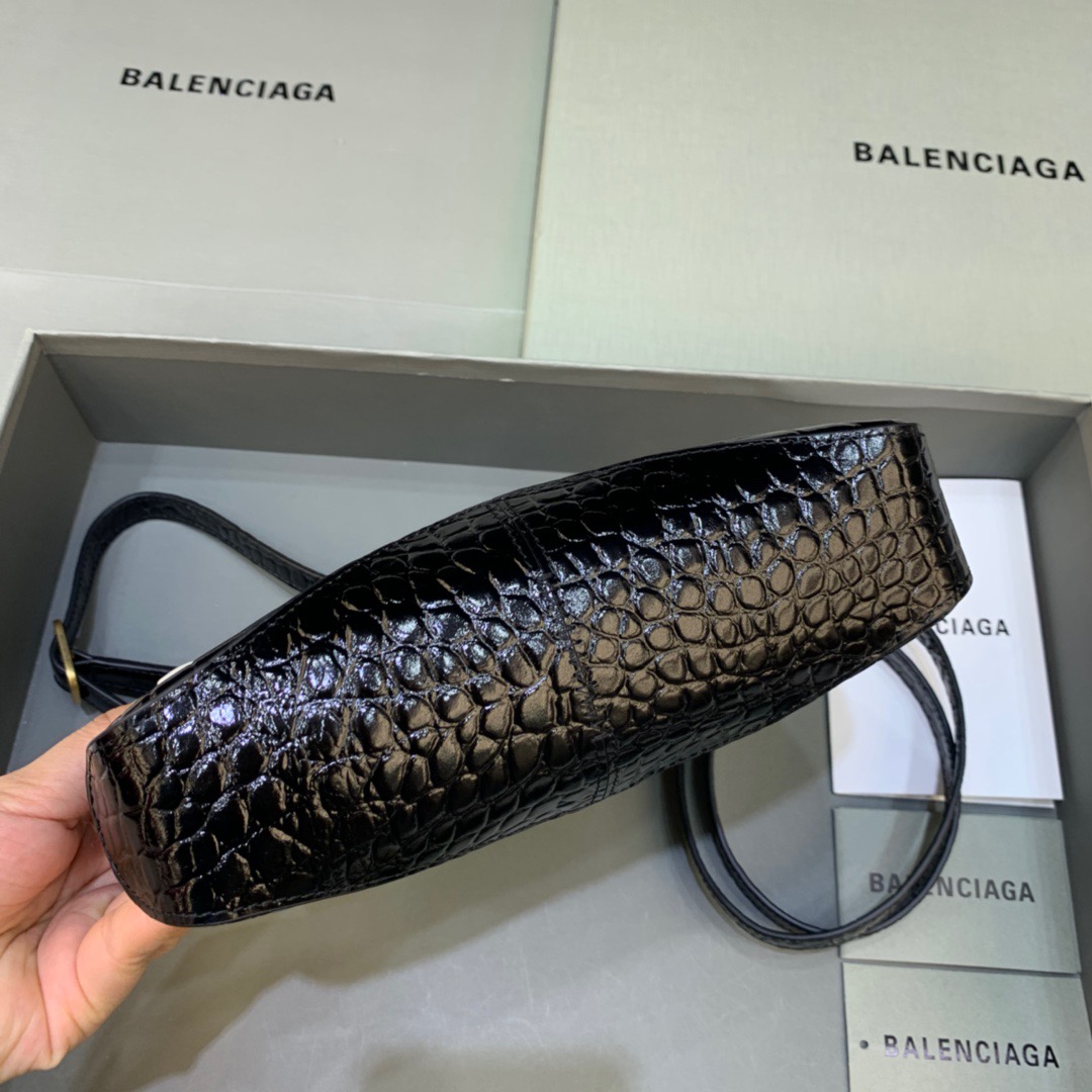 Balenciaga XX Small Hobo Bag In Black, For Women, Women’s Bags 7.8in/20cm 6955892108X1000