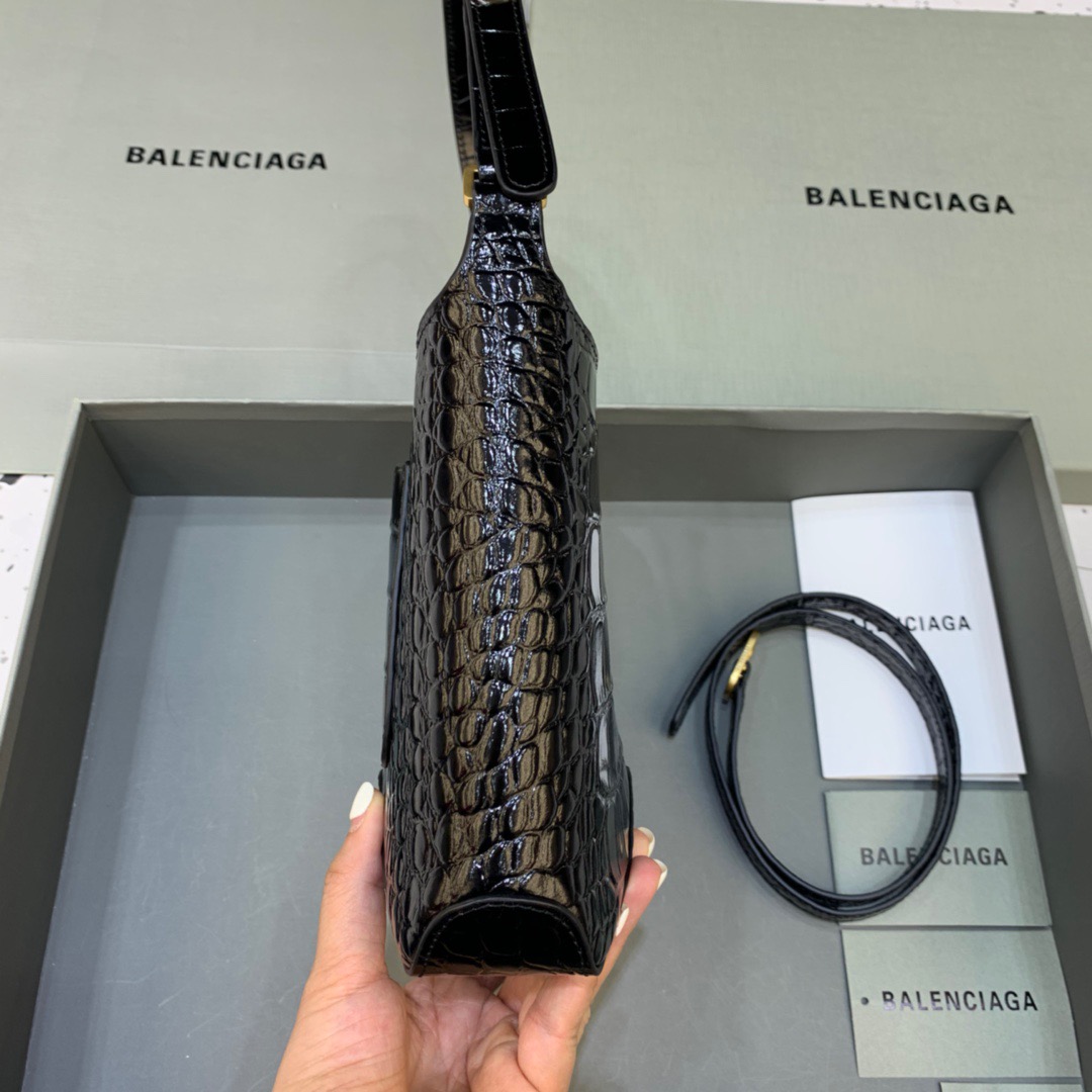Balenciaga XX Small Hobo Bag In Black, For Women, Women’s Bags 7.8in/20cm 6955892108X1000