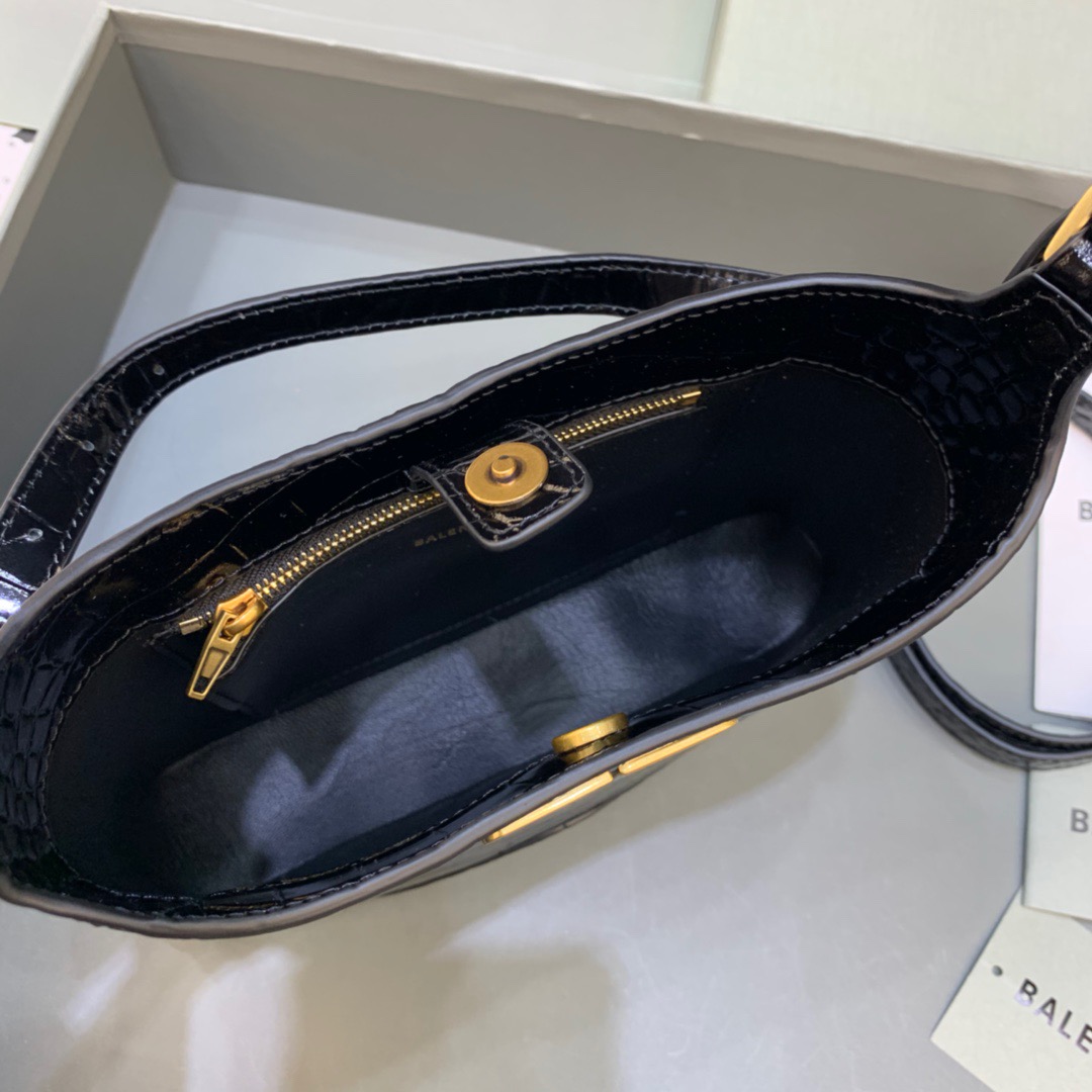 Balenciaga XX Small Hobo Bag In Black, For Women, Women’s Bags 7.8in/20cm 6955892108X1000