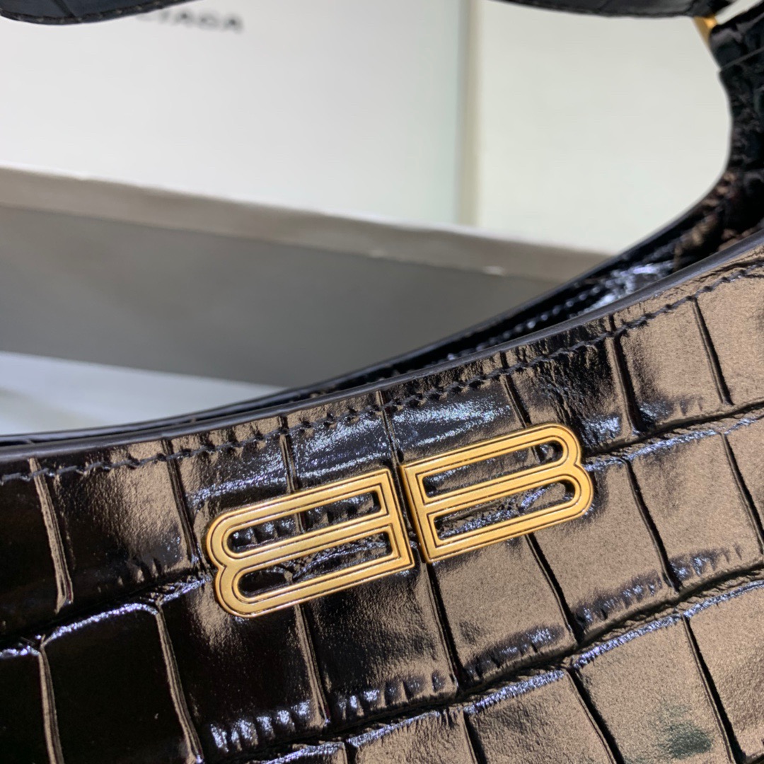 Balenciaga XX Small Hobo Bag In Black, For Women, Women’s Bags 7.8in/20cm 6955892108X1000