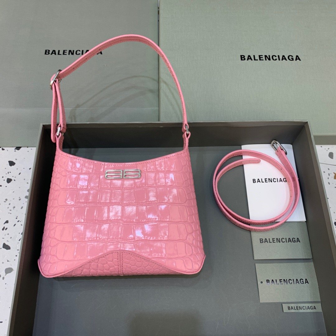 Balenciaga XX Small Hobo Bag In Pink, For Women, Women’s Bags 7.8in/20cm