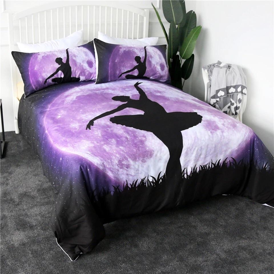 Ballerina Dancing 3D Customized Duvet Cover Bedding Set