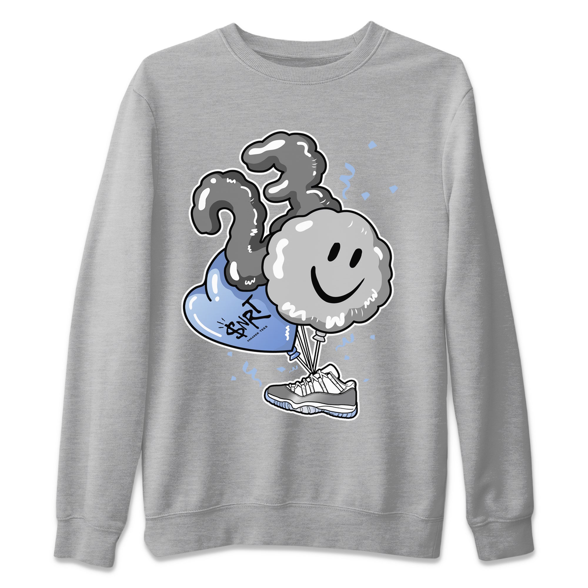 Balloon Unisex Sweater – Air Jordan 11 White Cement, Sneakers Matching Sweater