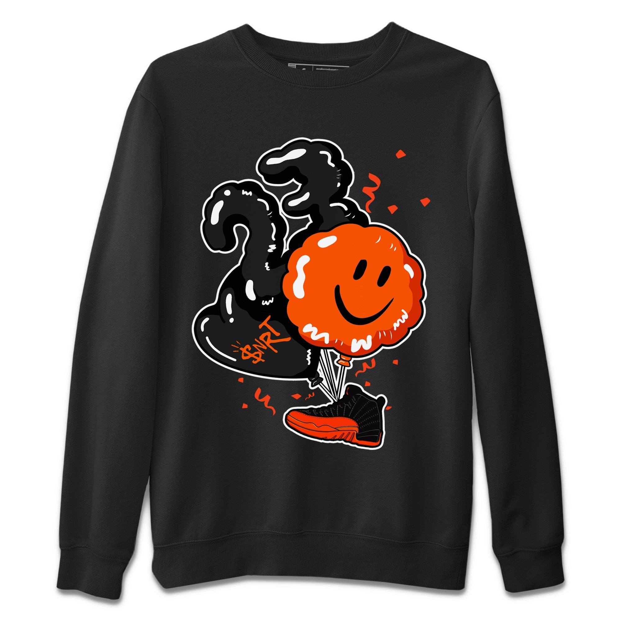 Balloon Unisex Sweater – Air Jordan 12 Brilliant Orange, Sneakers Matching Sweater