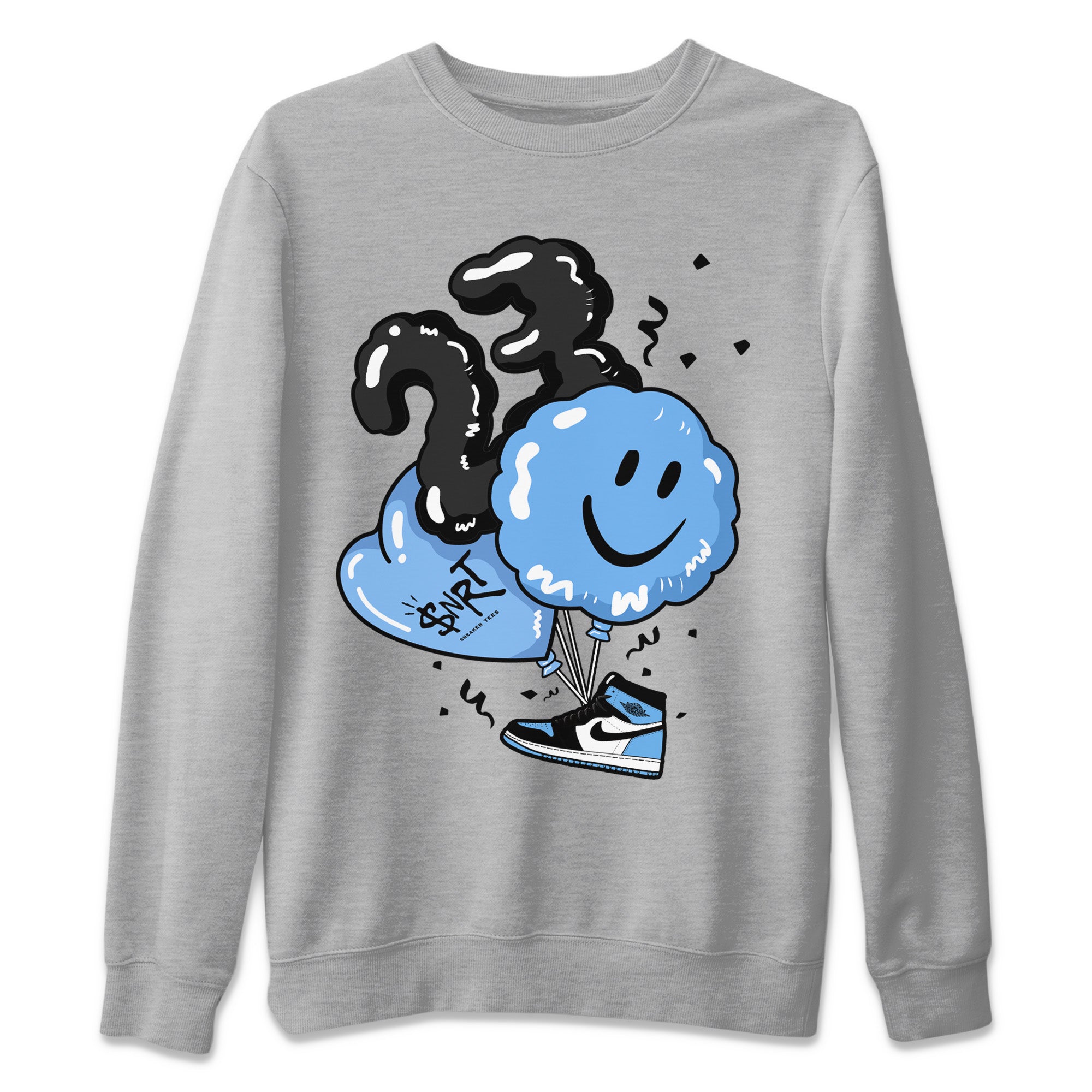 Balloon Unisex Sweater – Air Jordan 1 University Blue, Sneakers Matching Sweater