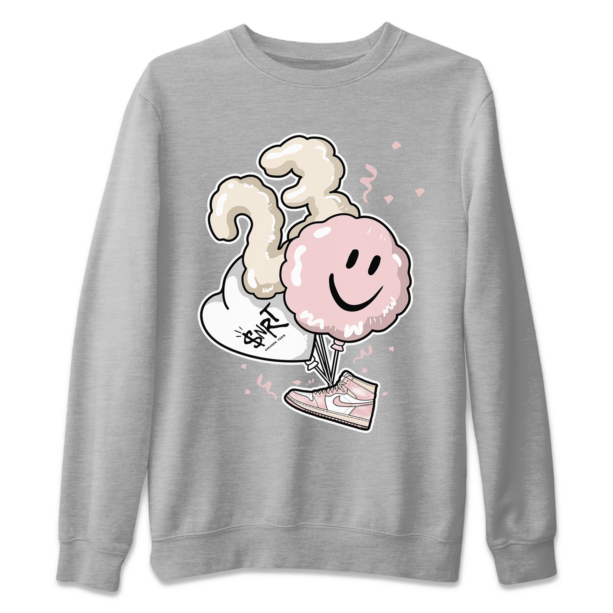 Balloon Unisex Sweater – Air Jordan 1 Washed Pink, Sneakers Matching Sweater