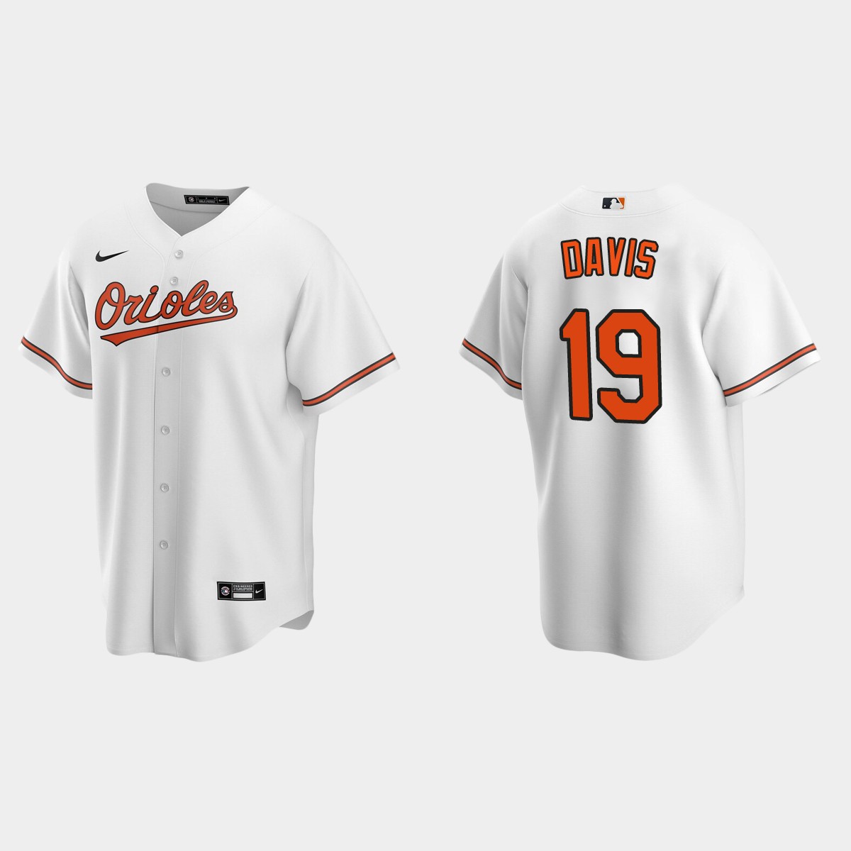 Baltimore Orioles #19 Chris Davis White 2020 Home Jersey