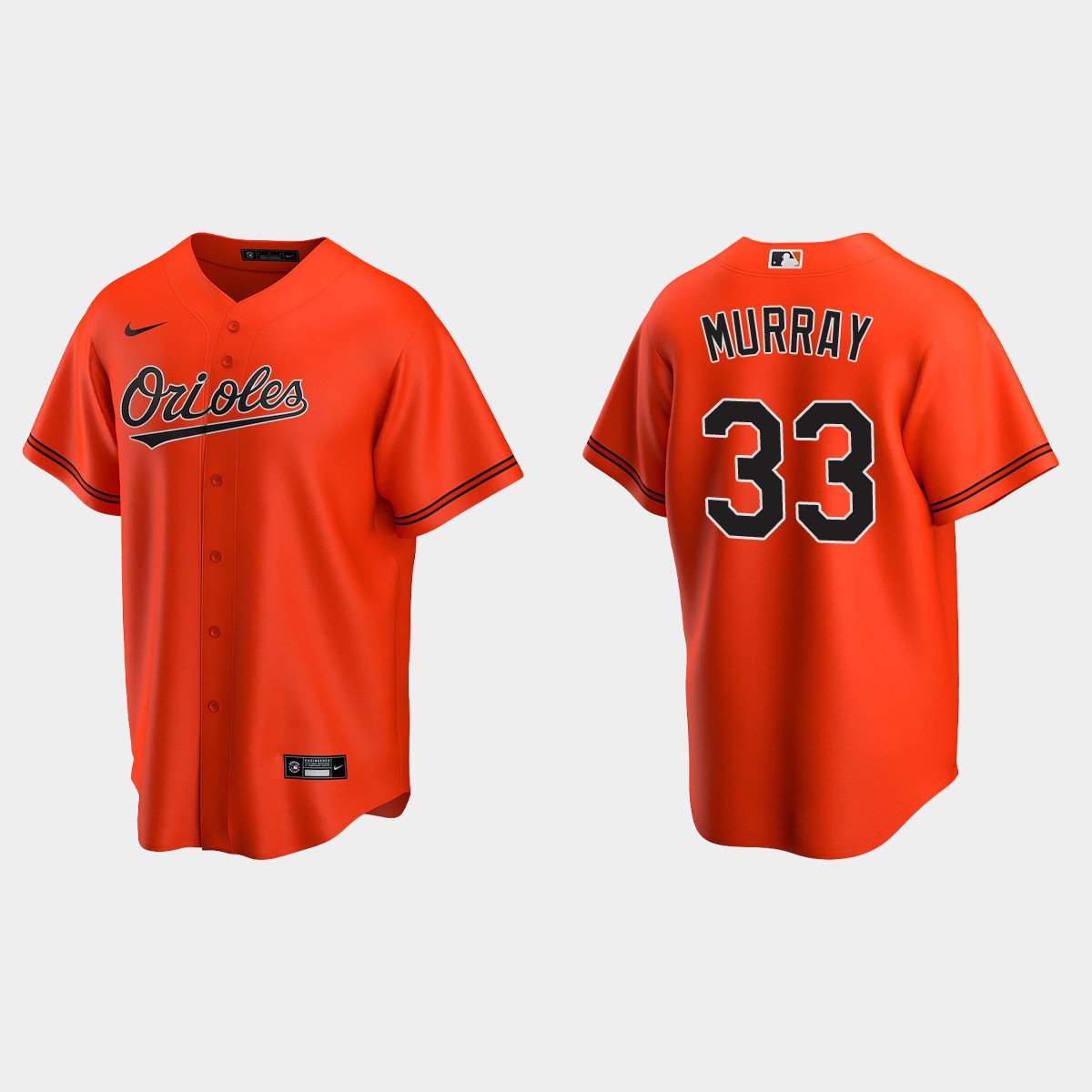 Baltimore Orioles #33 Eddie Murray Alternate Jersey - Orange