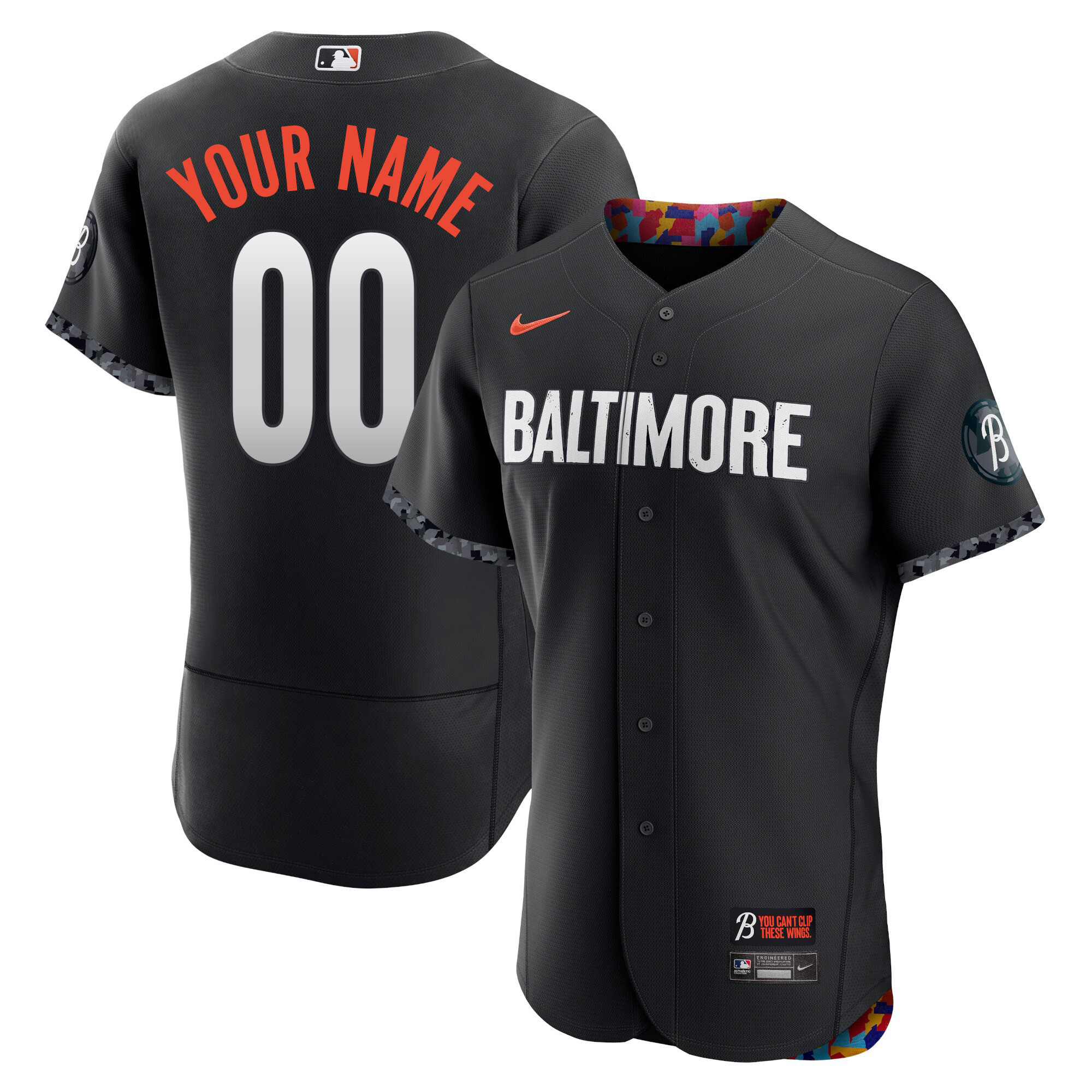 Baltimore Orioles 2023 City Connect Custom Flex Base Jersey - All Stitched