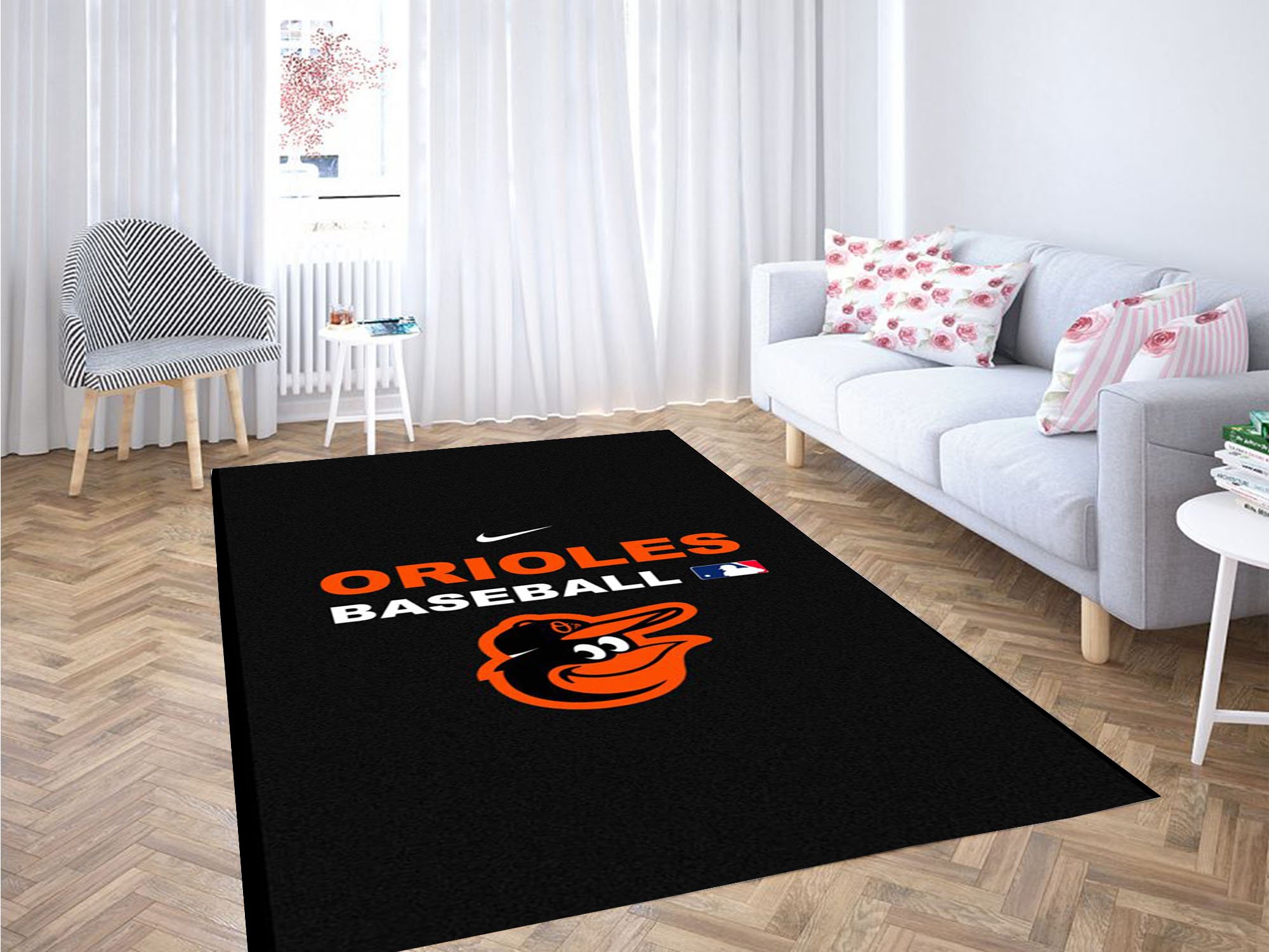 Baltimore Orioles Carpet Rectangle Rug
