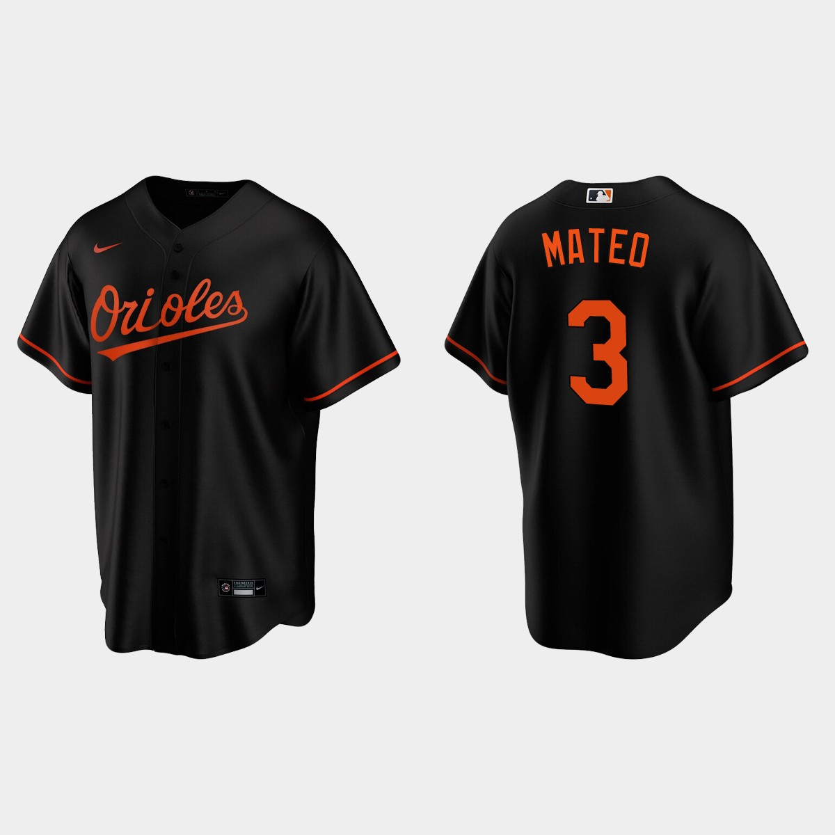 Baltimore Orioles Jorge Mateo Alternate Jersey - Black
