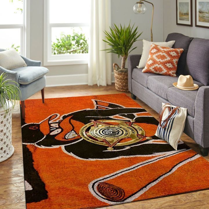 Baltimore Orioles Living Room Area Rectangle Rug