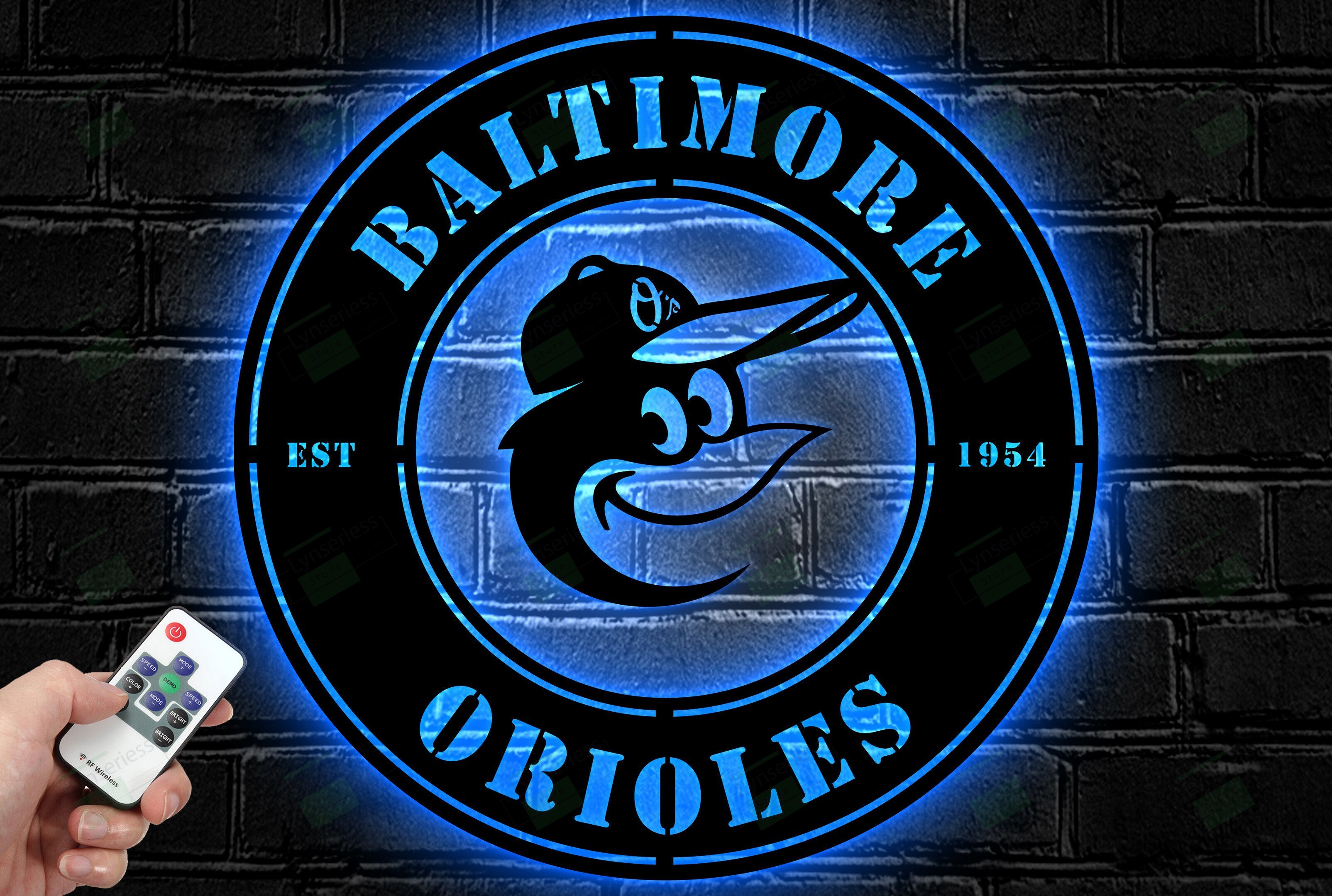 Baltimore Orioles Metal Sign – Led Light Sign MLB