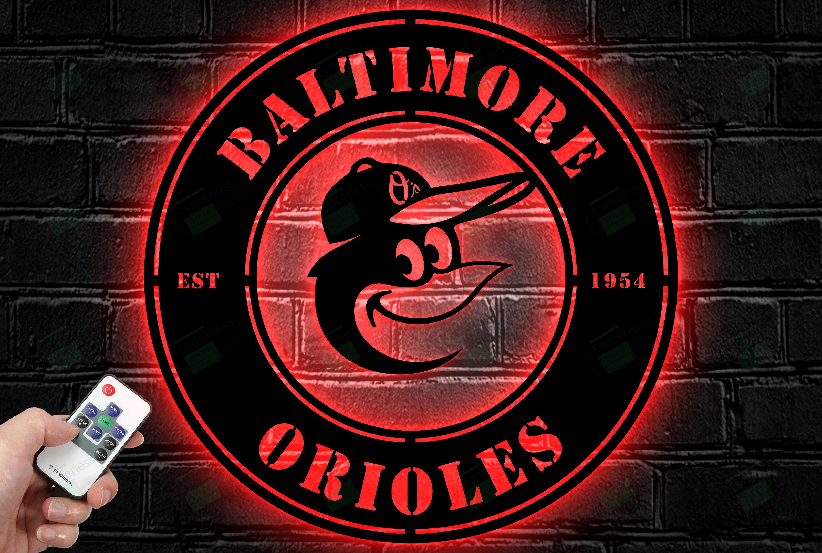 Baltimore Orioles Metal Sign – Led Light Sign MLB