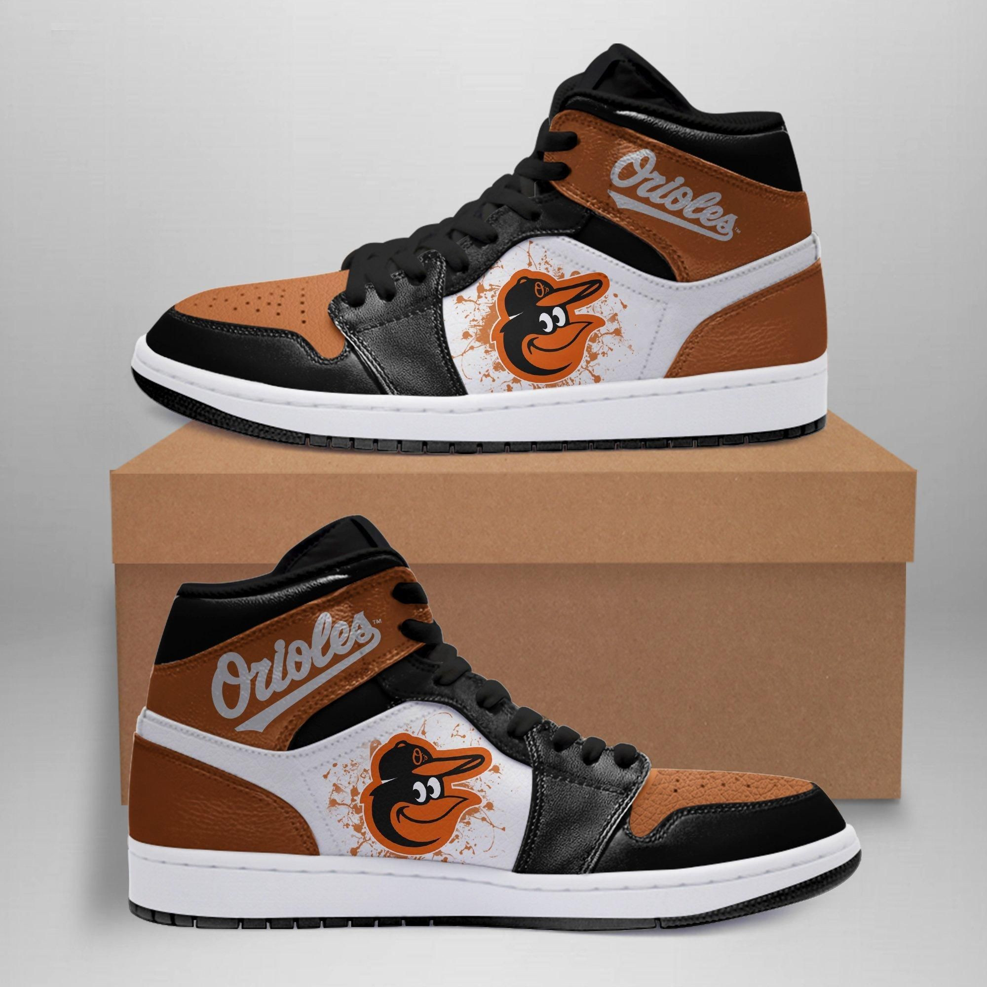 Baltimore Orioles MLB Team Sneakers Gift For Fans High Top Air Jordan Sneaker, Air Jordan Hightop