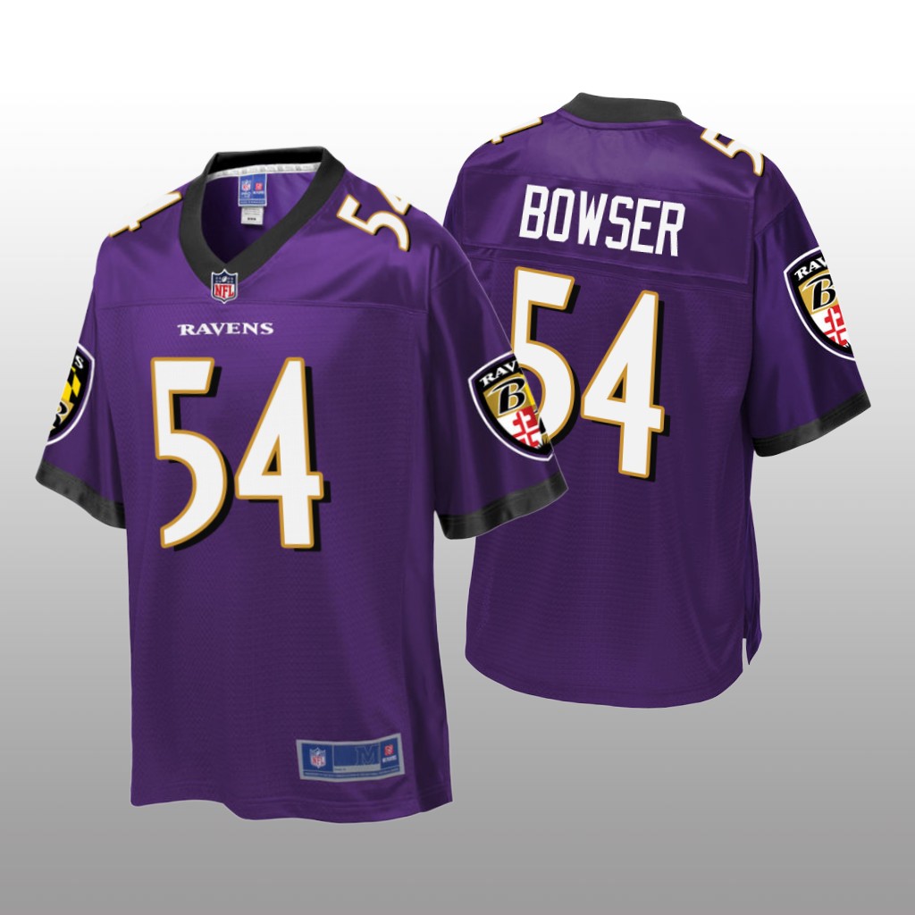 Baltimore Ravens #54 Purple Tyus Bowser Pro Line Jersey – Youth