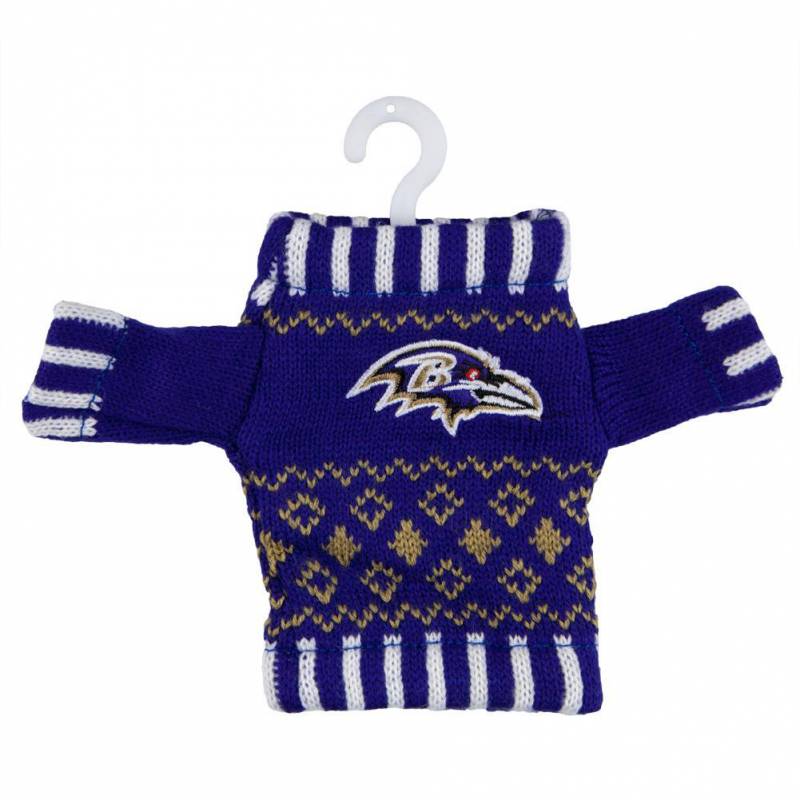 Baltimore Ravens – Knit Sweater Ornament
