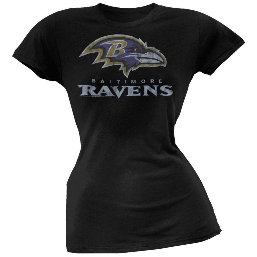 Baltimore Ravens – Large Logo Juniors T-Shirt
