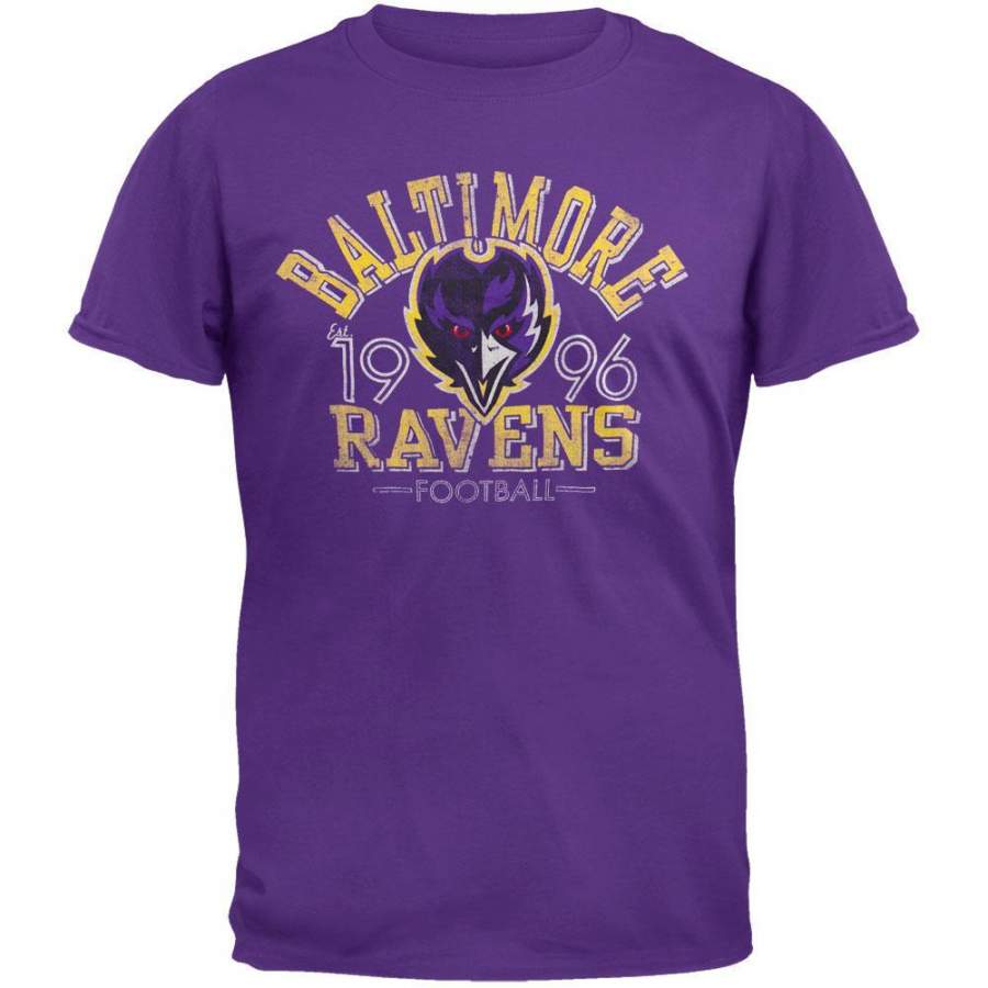 Baltimore Ravens – Logo Fadeaway Premium T-Shirt